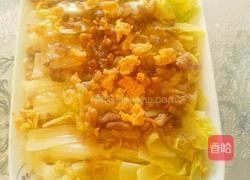 鸭蛋黄蒸娃娃菜的做法图解5