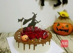 万圣节巧克力淋面蛋糕的做法图解13