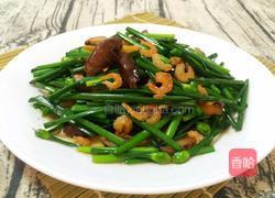 香菇虾米炒韭菜花的做法图解9