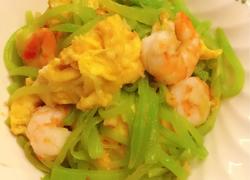 莴苣虾仁炒鸡蛋