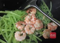 莴苣虾仁炒鸡蛋的做法图解5