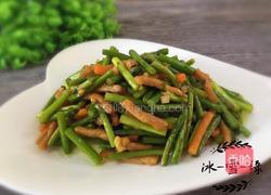 蒜苔炒肉的做法图解9