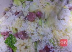青菜牛肉炒饭的做法图解6