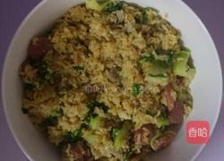 青菜牛肉炒饭的做法图解8