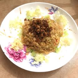 肉末青瓜大白炒饭的做法[图]