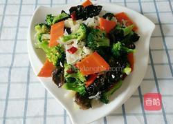 凉拌双耳西蓝花的做法图解3