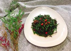茶树菇炒豆角