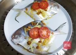 潮汕咸菜蒸鲳鱼的做法图解5