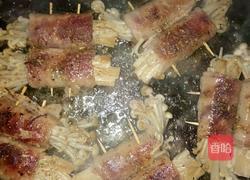 香煎培根金针菇卷的做法图解5