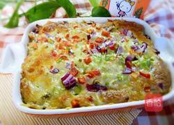 香肠芝士焗饭的做法图解9