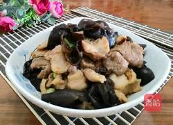 香菇黑木耳炒肉片的做法图解6