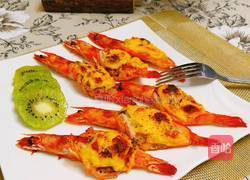 蒜蓉芝士焗虾的做法图解13