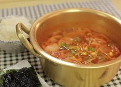 韩式辣白菜豆芽汤
