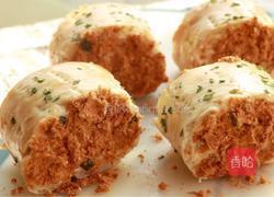 葱香肉松面包卷的做法图解16