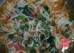 西红柿骨汤青菜面的做法图解4