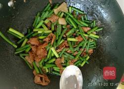 蒜台炒肉的做法图解5