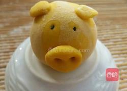 小猪豆沙包的做法图解10