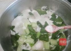 油菜鸡蛋面的做法图解8