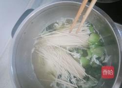 油菜鸡蛋面的做法图解9