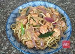 虾仁炒面的做法图解14