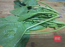 菠菜厚蛋烧的做法图解1