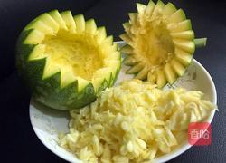 南瓜盅糯米饭 的做法图解2