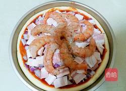 自制培根大虾披萨的做法图解22