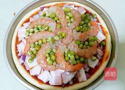 自制培根大虾披萨的做法图解23