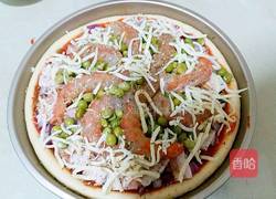 自制培根大虾披萨的做法图解24