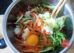 宝宝什锦米煎饼的做法图解3