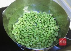 抹茶毛豆年糕的做法图解1