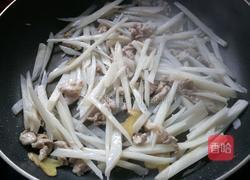 莲藕三丝的做法图解8