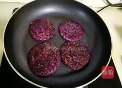 豆沙紫薯糯米饼的做法图解15