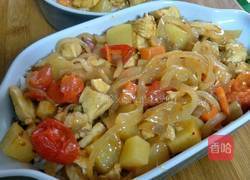 香菇酱鸡肉焗饭的做法图解13