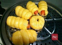 南瓜热狗卷的做法图解16