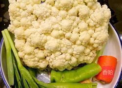 素炒花菜的做法图解1