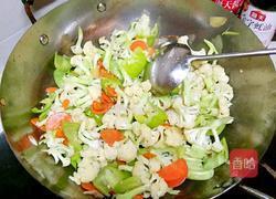 素炒花菜的做法图解3