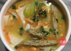 鱼饼虾米汤年糕的做法图解7