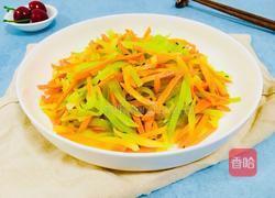 胡萝卜丝炒莴笋丝的做法图解11