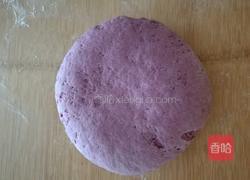 牛奶紫薯馒头的做法图解3