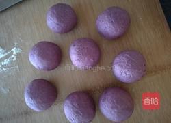 牛奶紫薯馒头的做法图解5