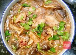 鲁菜大师蒋家菜五花肉炖蘑菇粉条的做法图解4