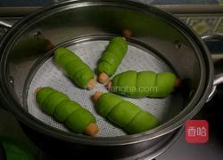菠菜汁火腿卷的做法图解10