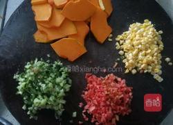 南瓜蒸糯米肉的做法图解3