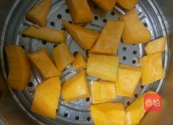 南瓜豆沙饼的做法图解2