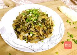 冬笋炒咸菜的做法图解7