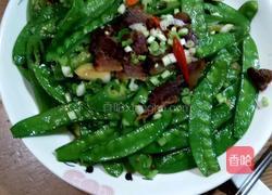 腊肉荷豆的做法图解6