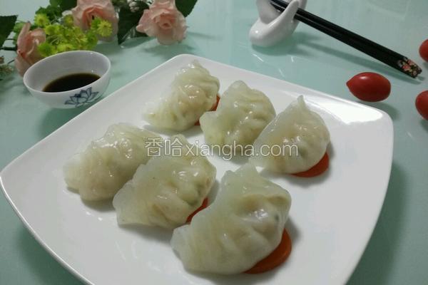 水晶鸡肉饺