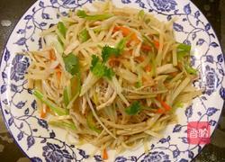 鲁菜大师孔府菜蒋家菜爆炒八丝的做法图解4