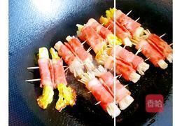 培根菇菜卷的做法图解7